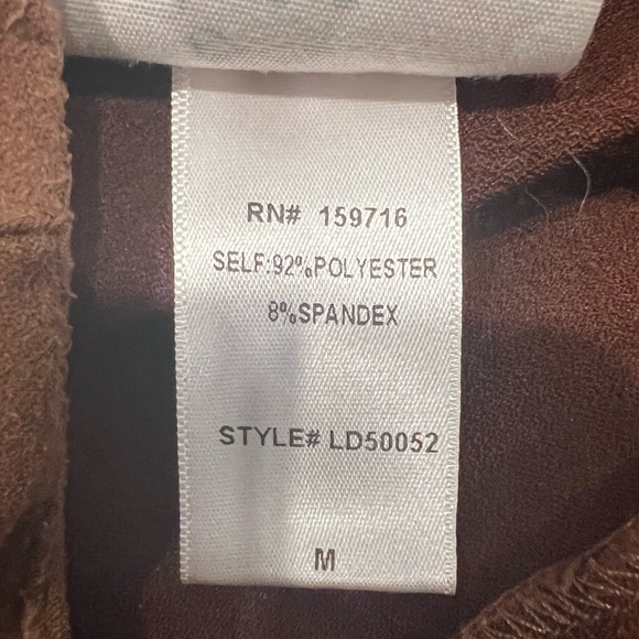 Love Daisy Girls Medium Suede Camel Mini Skirt - Picture 2 of 5